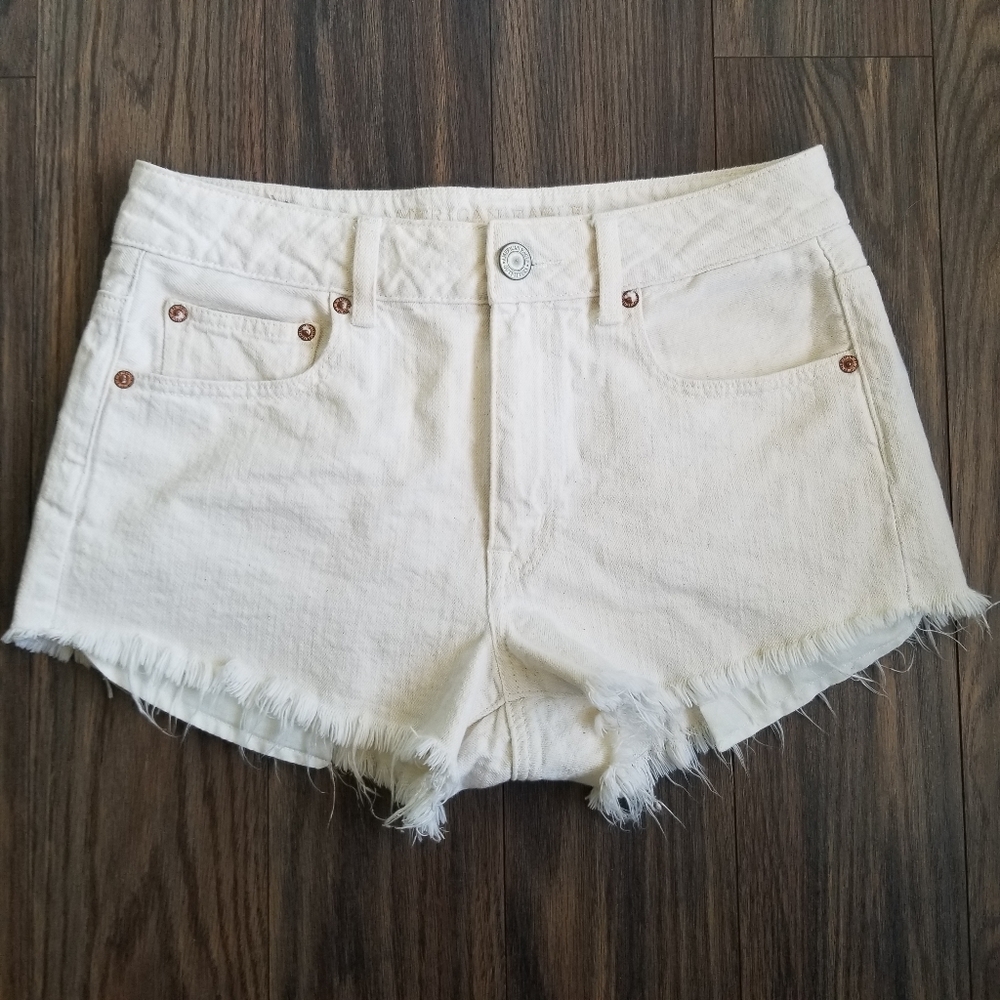 American Eagle Hi-Rise Festival Flag Shorts Sz 8
